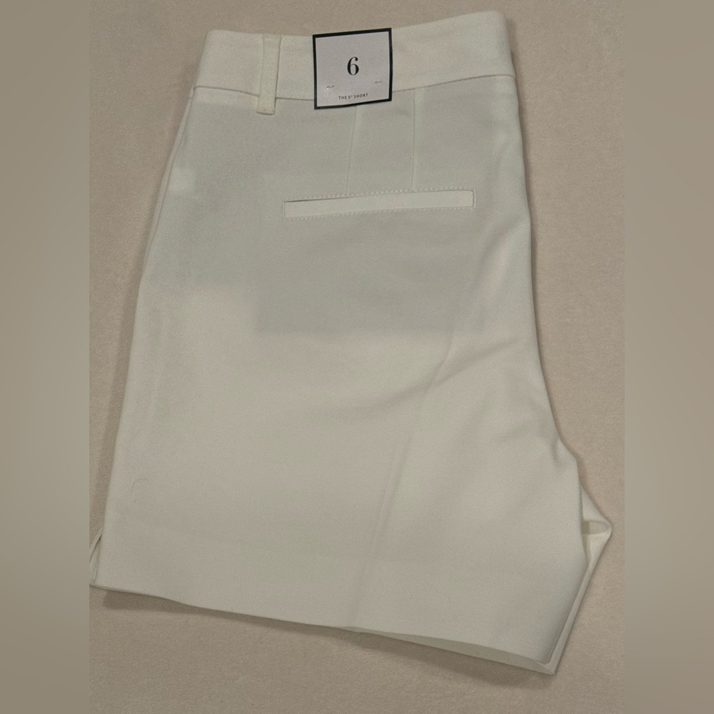 WHBM white, 5” shorts - NWT
